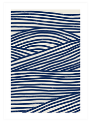 Blue Waves N2 - Fine Art Poster