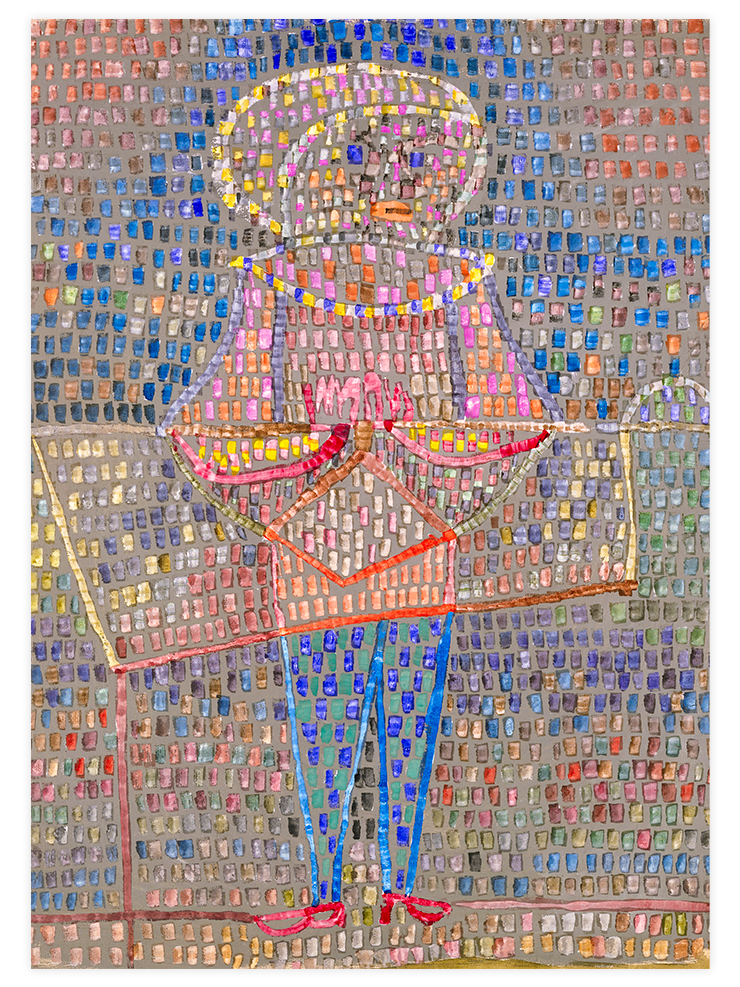 Paul Klee Boy in Fancy Dress - Art Print
