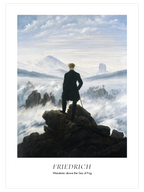 Friedrich Wanderer above the Sea of Fog - Art Print