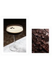 Chocolate & Espresso Martini Poster - Giclée Baskı Seti