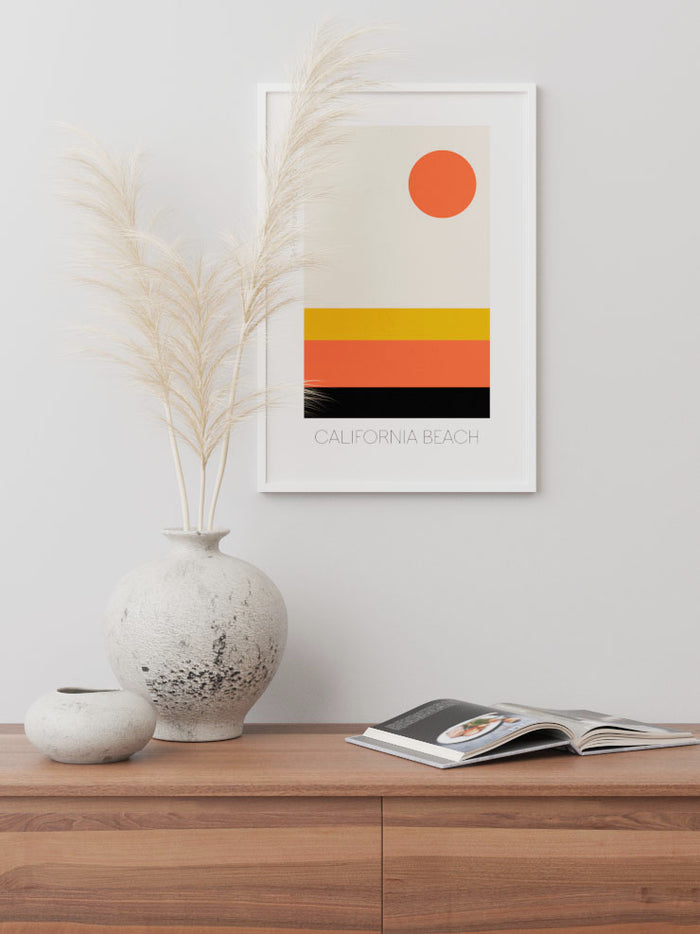 California Beach - Art Print  Poster