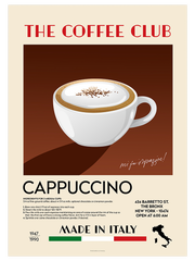 The Coffee Club Cappuccino - Fine Art Poster