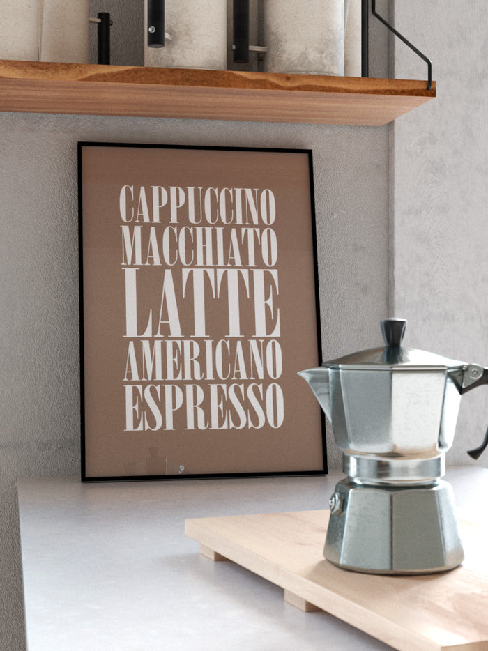 Latte - Art Print  Poster