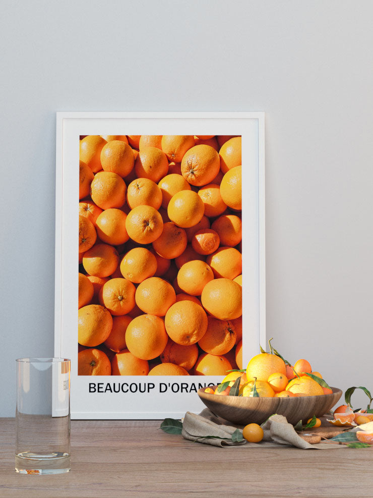 Beaucoup D'oranges - Art Print  Poster