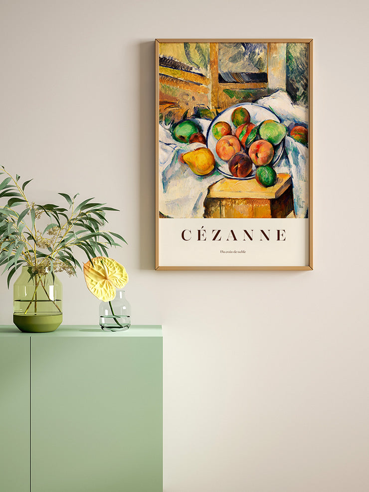 Cezanne A Table Corner - Art Print  Poster