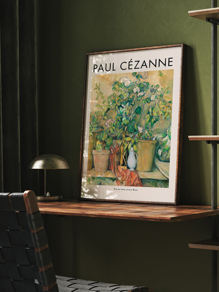 Cezanne Potted Plants - Art Print Ürün ikincil görseli