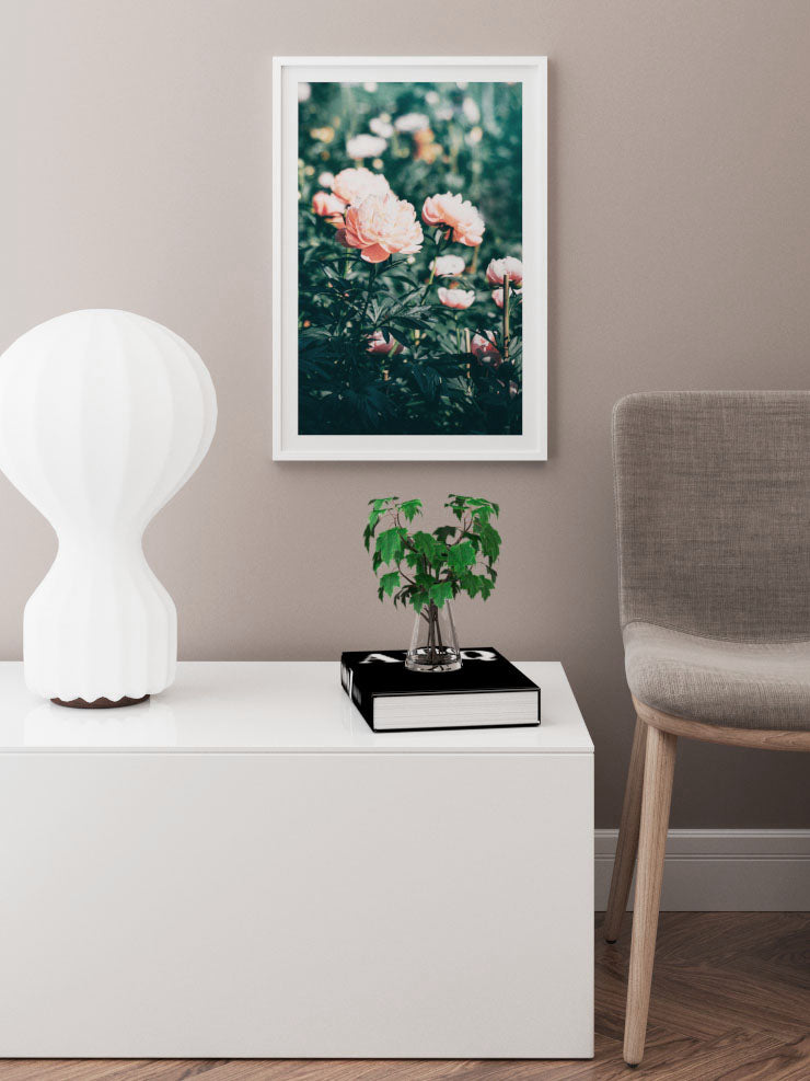 Peony Bahçesi - Art Print