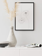 Soyut Çiçek - Art Print