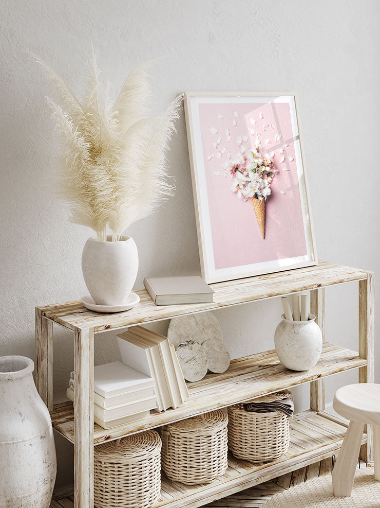 Çiçekli Dondurma - Art Print Ürün ikincil görseli