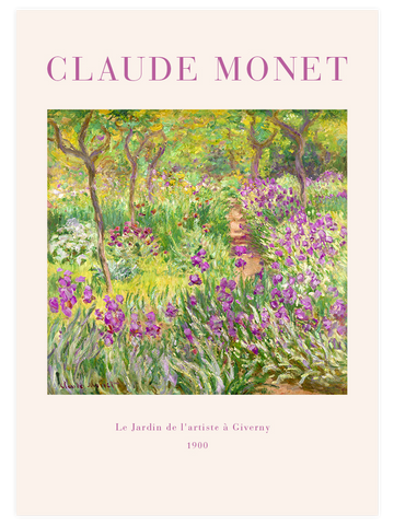 Monet The Artist's Garden at Giverny - Art Print