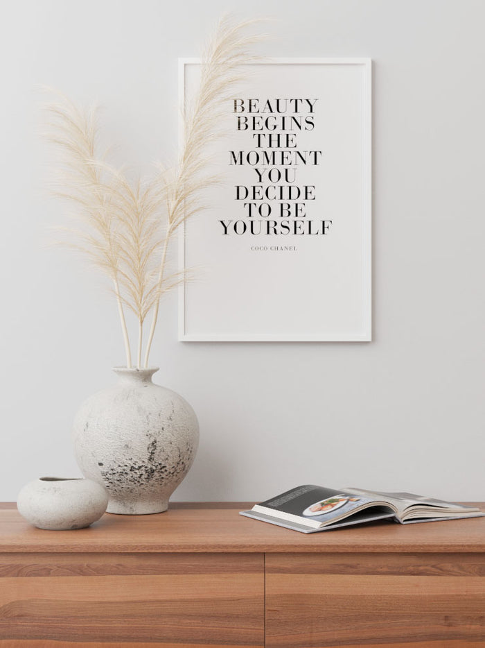 Beauty Coco Chanel - Art Print  Poster