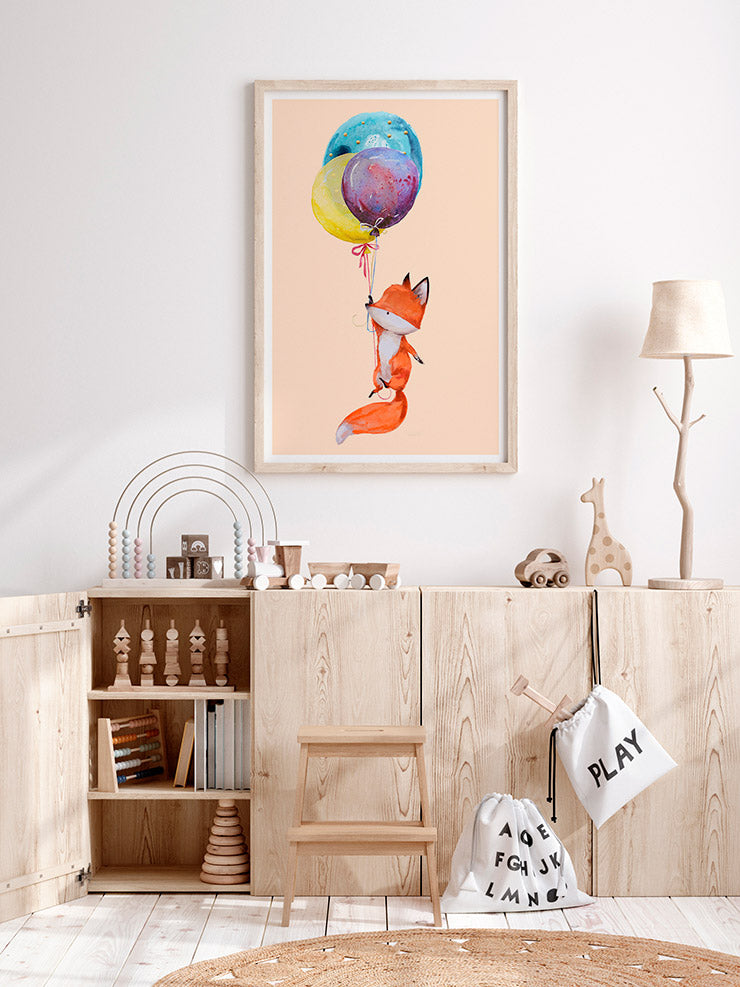 Minik Tilki N1 - Art Print Ürün ikincil görseli