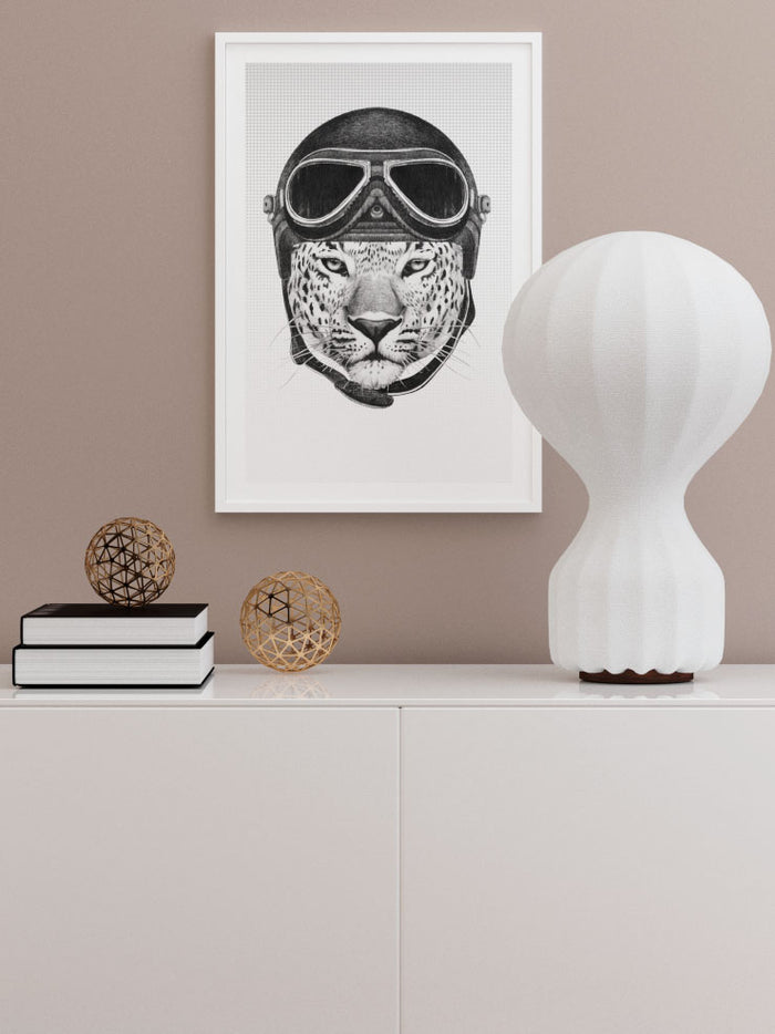 Leopar Pilot - Art Print  Poster