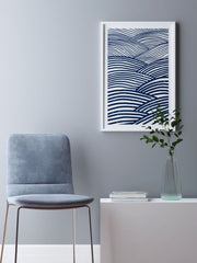 Blue Waves - Fine Art Poster