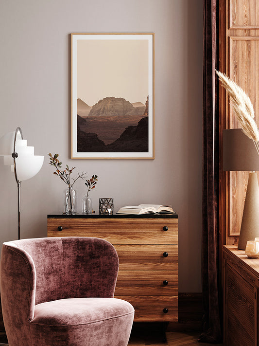 Çöl Dağları - Art Print