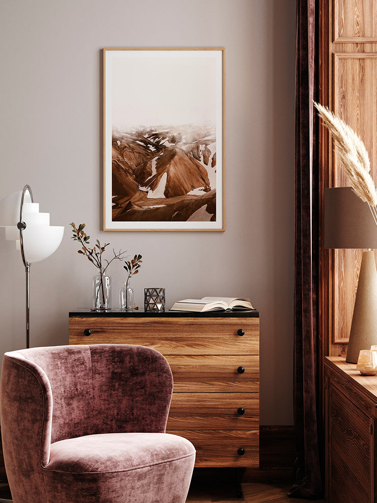 Dağlar Tepeler - Art Print Ürün ikincil görseli