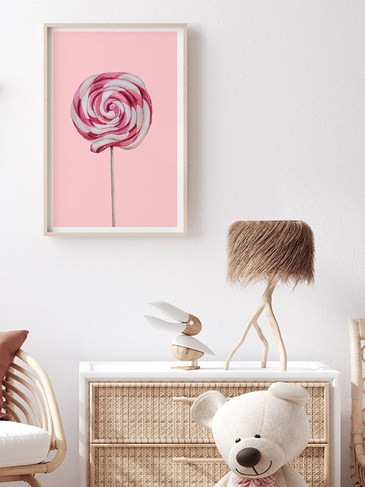 Sweet Like A Lollipop Poster - Giclée Baskı