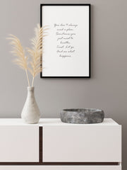 No Plan - Fine Art Poster