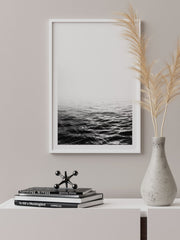 Siyah Beyaz Deniz Poster - Giclée Baskı