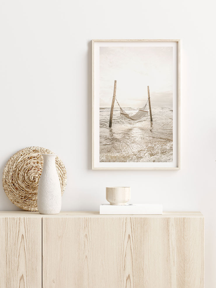 Deniz Ve Hamak - Art Print Ürün ikincil görseli
