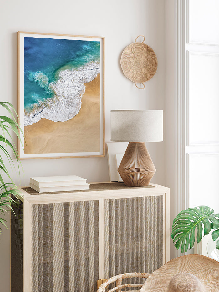 Kum Ve Deniz - Art Print  Poster