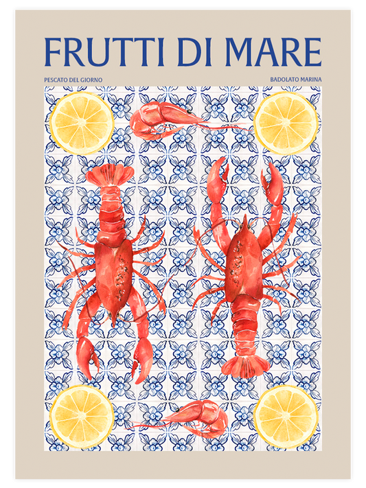 Frutti di Mare Poster - Giclée Baskı