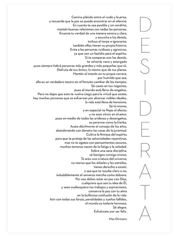 Desiderata - Art Print