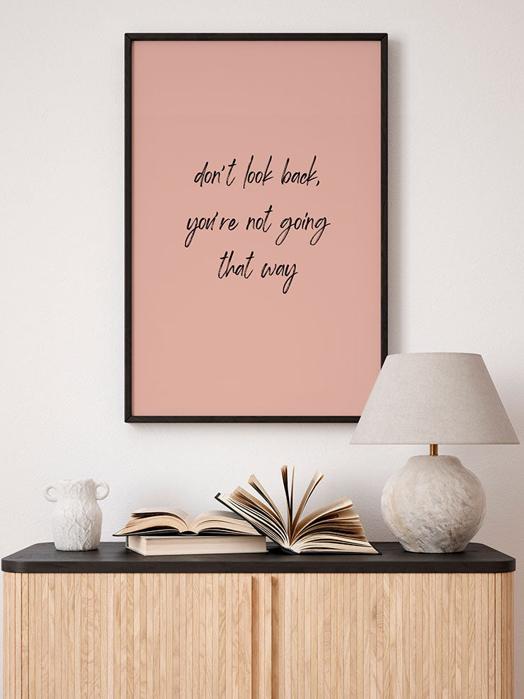 Don't Look Back - Art Print  Poster