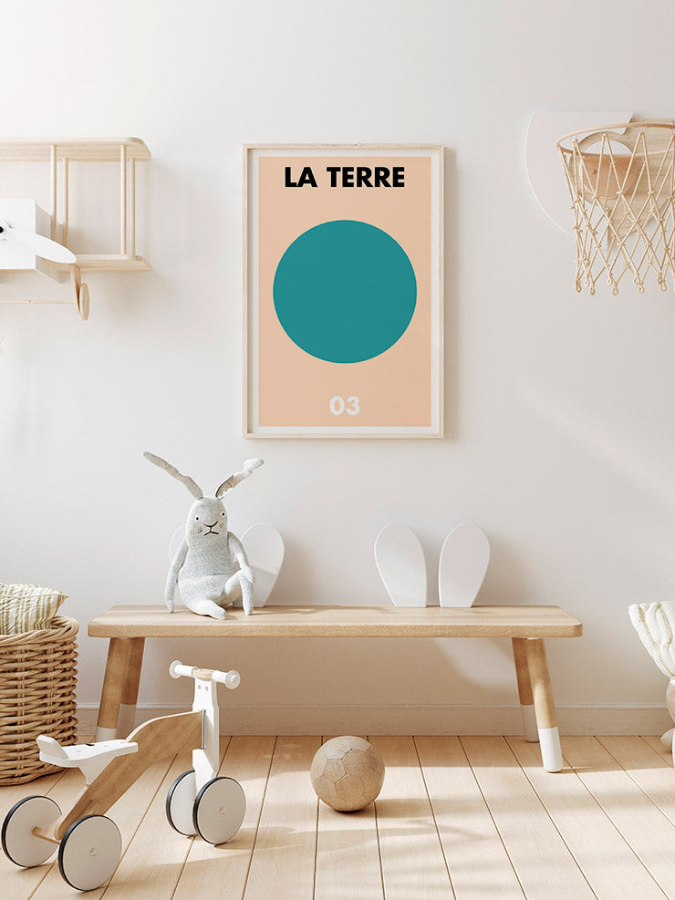 La Terre 03 - Art Print  Poster
