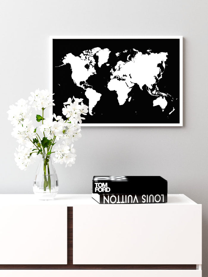 Dünya Haritası N2 - Art Print  Poster