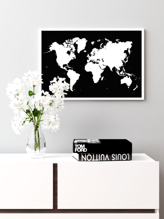 Dünya Haritası N2 Poster - Giclée Baskı