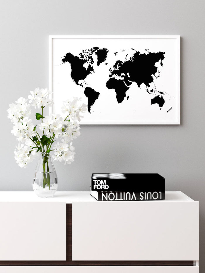 Dünya Haritası N3 - Art Print  Poster