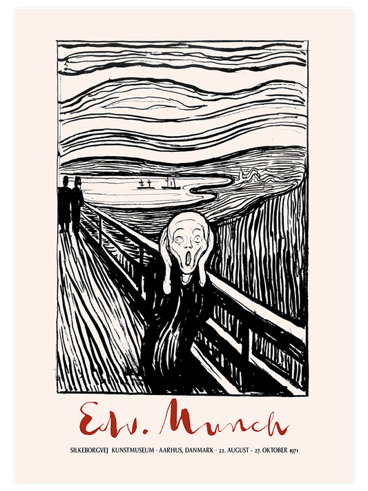 Edvard Munch Afiş Scream (Çığlık) Poster - Giclée Baskı