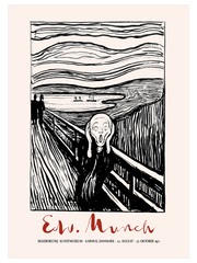 Edvard Munch Afiş Scream (Çığlık) - Fine Art Poster