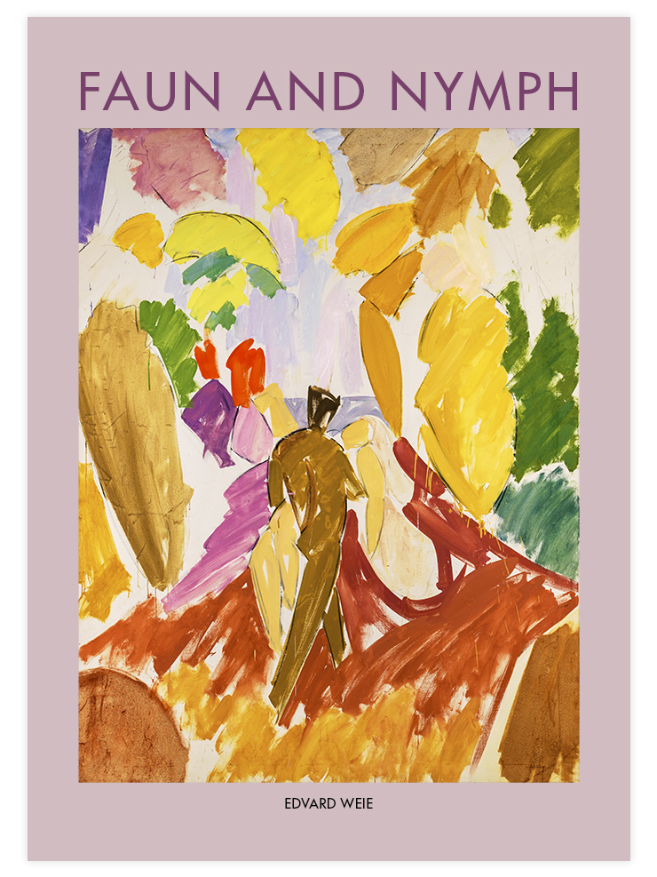 Edvard Weie Faun and Nymph - Art Print Ürün ana görseli