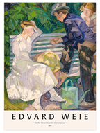 Edvard Weie In the Vicars Garden, Christianso - Art Print