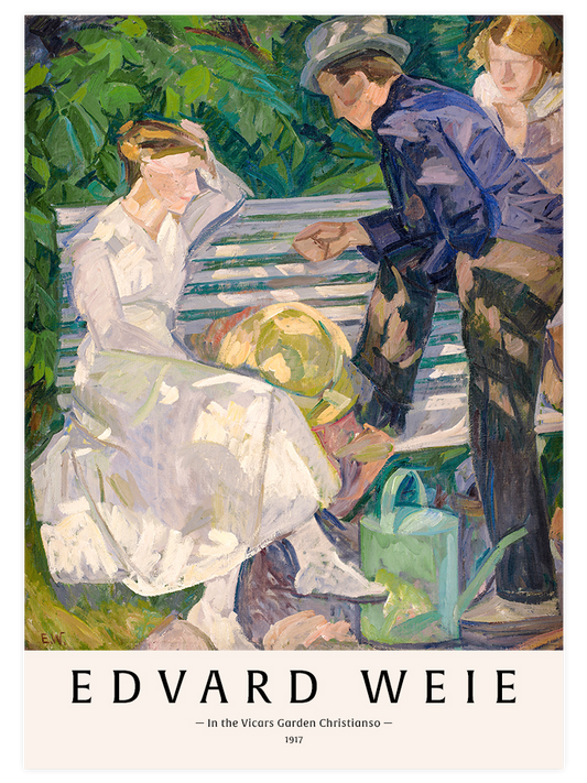 Edvard Weie In the Vicars Garden, Christianso Poster - Giclée Baskı