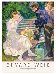 Edvard Weie In the Vicars Garden, Christianso - Fine Art Poster