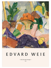 Edvard Weie Still Life with Oranges - Fine Art Poster