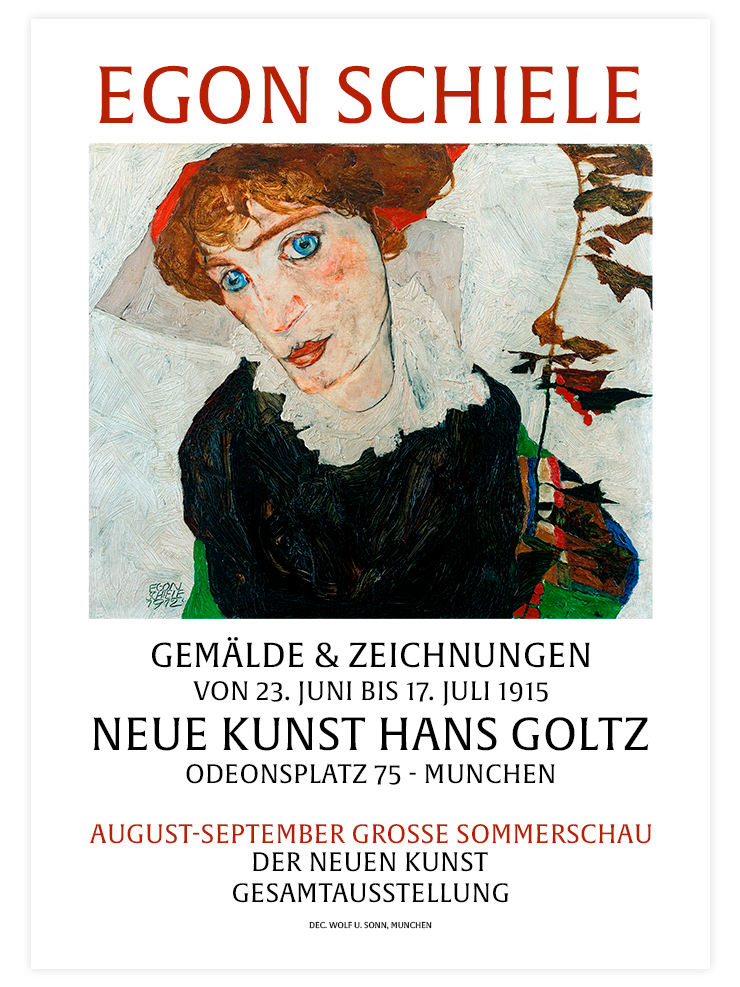Egon Schiele Afiş N4 - Art Print Ürün ana görseli