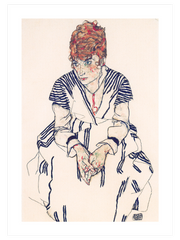 Egon Schiele Portrait of Adele Harms - Fine Art Poster