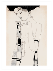 Egon Schiele Standing Woman - Fine Art Poster