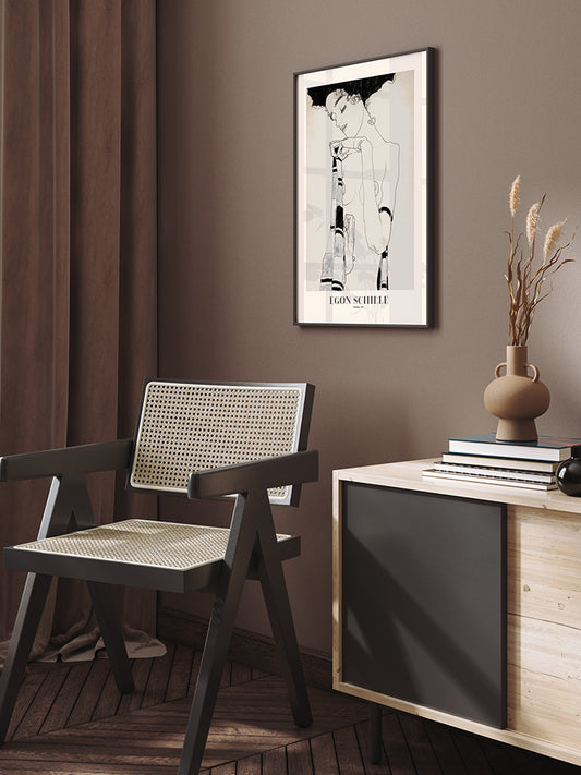 Egon Schiele Standing Girl - Art Print