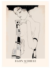 Egon Schiele Standing Girl - Fine Art Poster