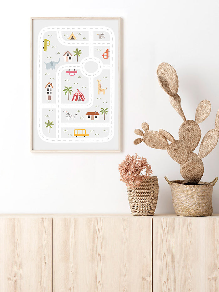 Downtown - Art Print  Poster