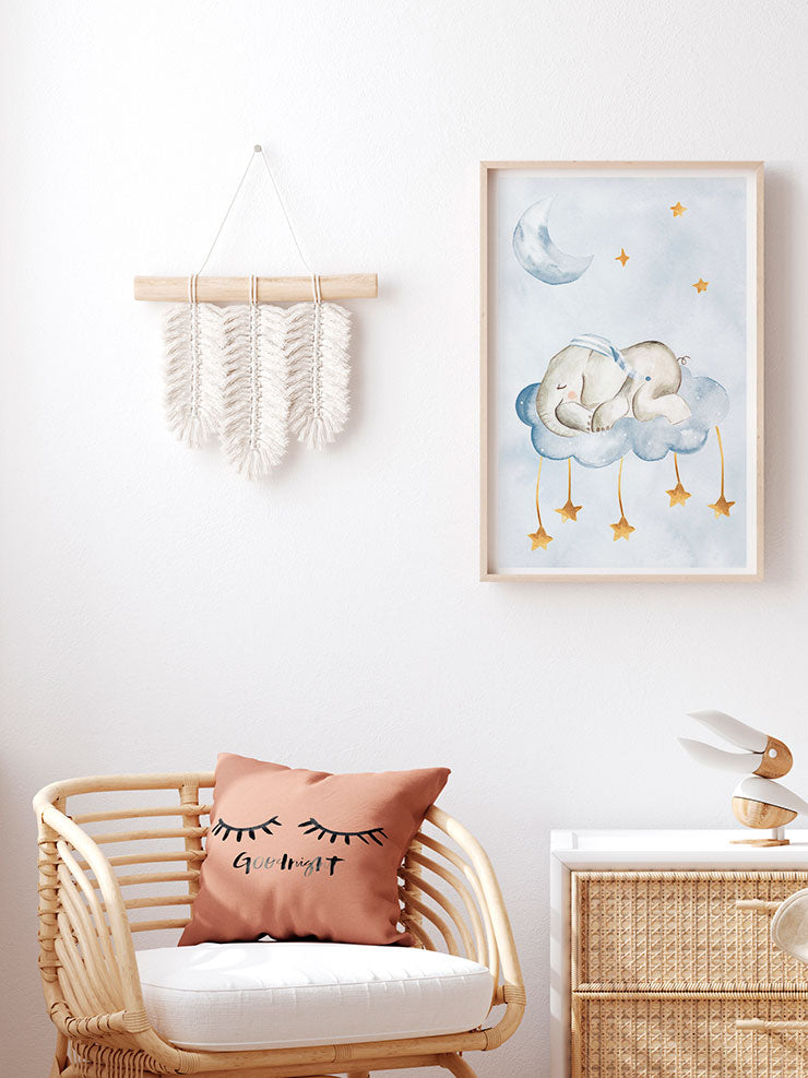 Uyuyan Fil - Art Print Ürün ikincil görseli