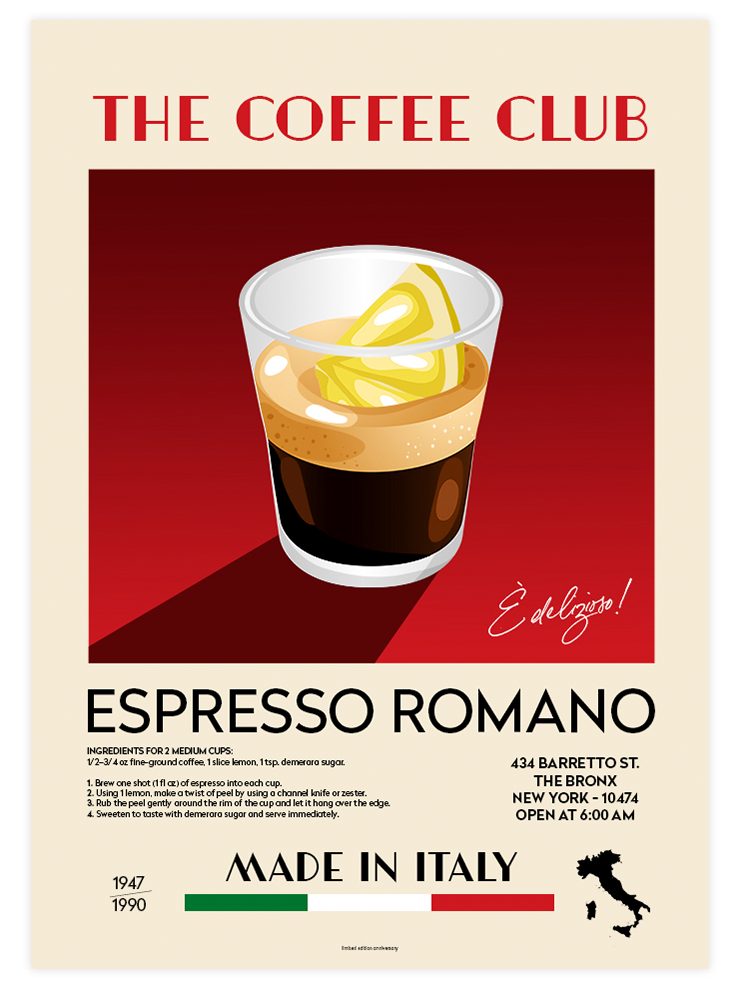 The Coffee Club Espresso - Art Print