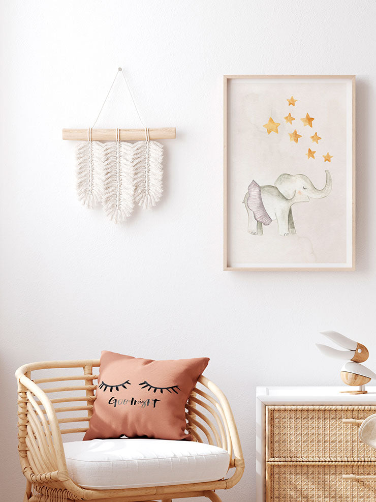 Yıldız Fil - Art Print Ürün ikincil görseli