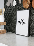 First Coffee - Art Print