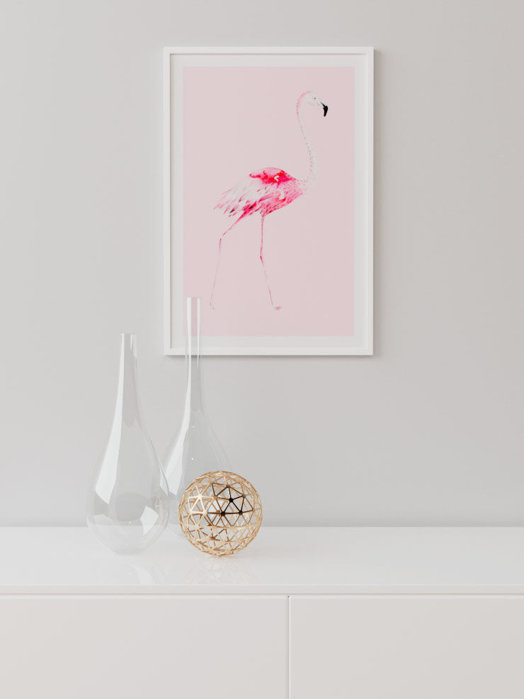 Flamingo N2 - Art Print Ürün ikincil görseli